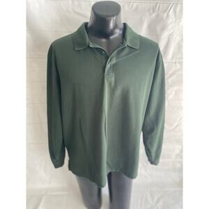 5.11 Tactical Series Green Long Sleeve Polo Shirt Pen Pocket Sleeve Men’s XL